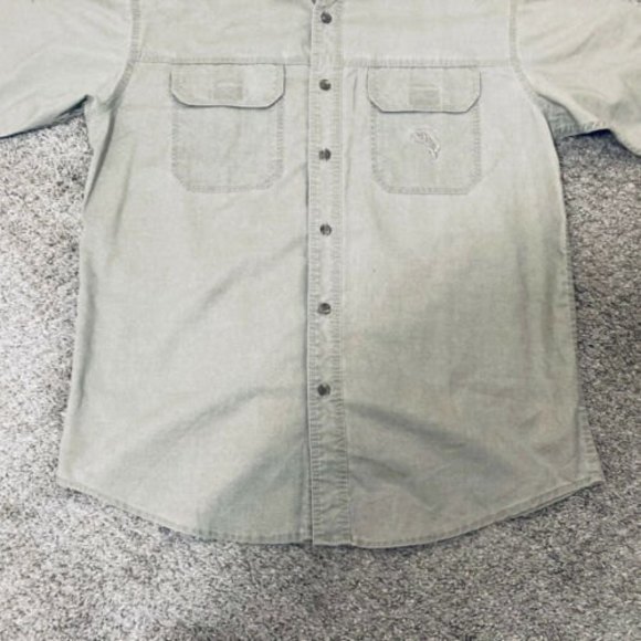 RED HEAD BRAND CO. size Medium Men's tan short sleeve button up shirt - Picture 4 of 9